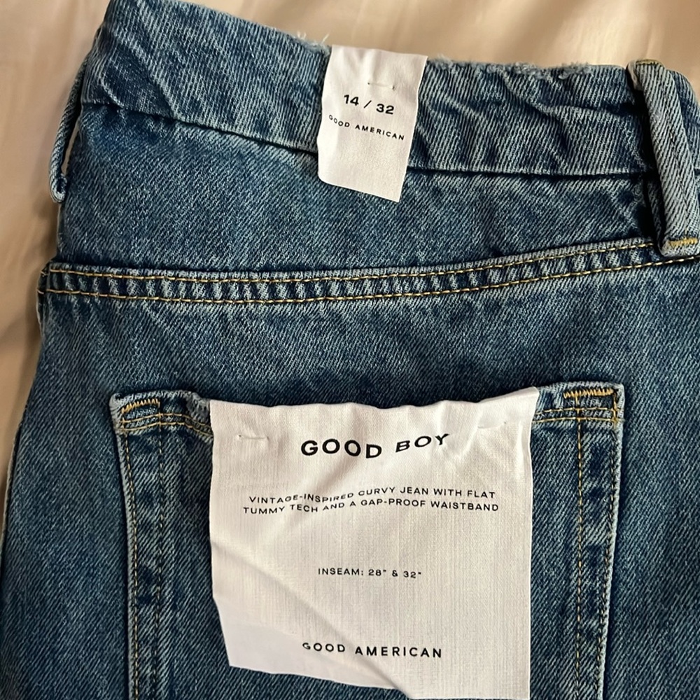 NWT GOOD AMERICAN GOOD BOY JEANS